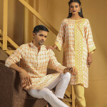 Sunset Blaze Men’s Panjabi