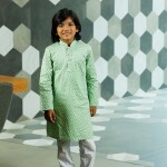 Light Grass Green Boy's Panjabi