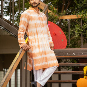 Tender Peach Men’s Panjabi