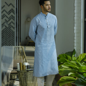 Blue Topaz Men's Panjabi