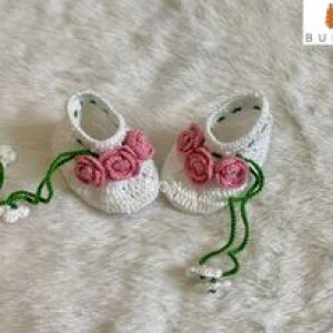 Handmade Crochet Newborn Baby Shoes