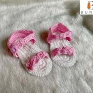 Crochet Baby Pink Summer Sandals