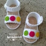 Colorful Crochet Baby Flip Flops