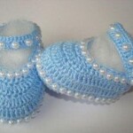 Crochet Sky Blue Baby Flip Flops