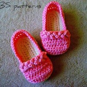 Crochet Yellow Baby Flip Loafer