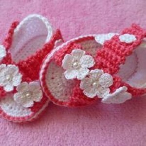 Crochet Pink Flip Flops Baby Girl Sandals