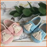 Handmade Crochet Newborn Baby Shoes