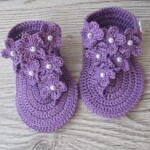 Handmade Crochet Newborn Baby Shoes