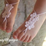 Baby Pink Color Crochet Baby Barefoot