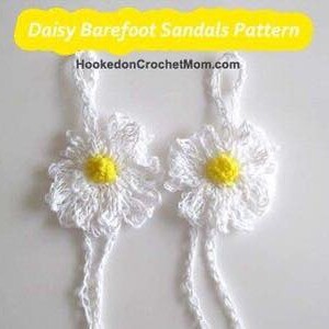 White Crochet Baby Barefoot