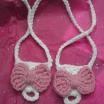 Pink & White Crochet Baby Barefoot