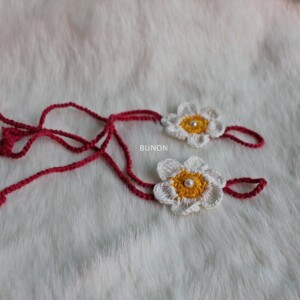 Plumeria Crochet Baby Barefoot