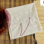 White Color Handstitched Cotton Handmade Napkin