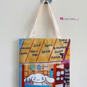 Kawaii Anime Canvas Tote Bag