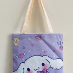 Kawaii Anime Canvas Tote Bag