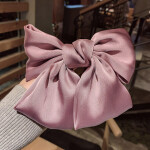 Large Satin Ribbon Hair Bow