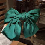 Large Satin Ribbon Hair Bow