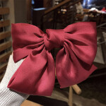 Large Satin Ribbon Hair Bow