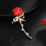 Classic Rose Flower Luxury Brooch