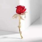 Classic Rose Flower Luxury Brooch