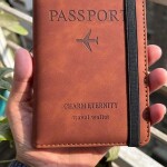 High Quality Leather Passport Wallet