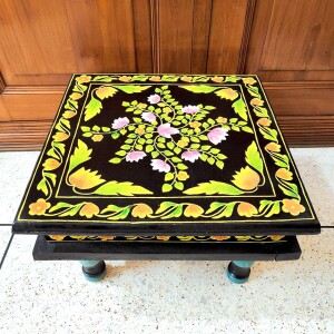 Traditional Wooden Hand Painted Jal Chowki