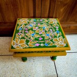 Traditional Wooden Hand Painted Jal Chowki