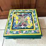 Traditional Wooden Hand Painted Jal Chowki