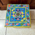 Traditional Wooden Hand Painted Jal Chowki