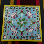 Traditional Wooden Hand Painted Jal Chowki