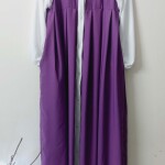 Gingham Purple Gown / Borkha