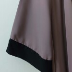 Gingham Nude colour Abaya