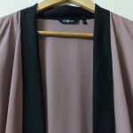 Gingham Nude colour Abaya