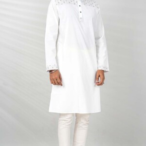 White Fantasy Men's Panjabi