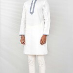 White Whisper Men's Panjabi