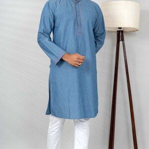 Wedgwood Blue Men's Panjabi