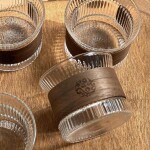 Bamboo Grip Glass Cup