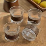 Bamboo Grip Glass Cup