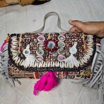 Banjara Leather Flap Bag With Banjara Belt