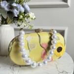 Exclusive Designer Clutch-Light Yellow