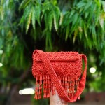 Beaded Bag - Red