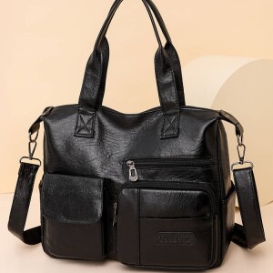 PU Leather-Jet Black