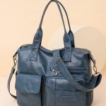 PU Leather Bag-Slate Gray